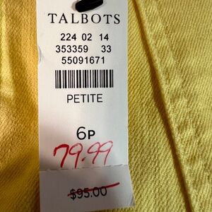 Talbots Slim Ankle Jean